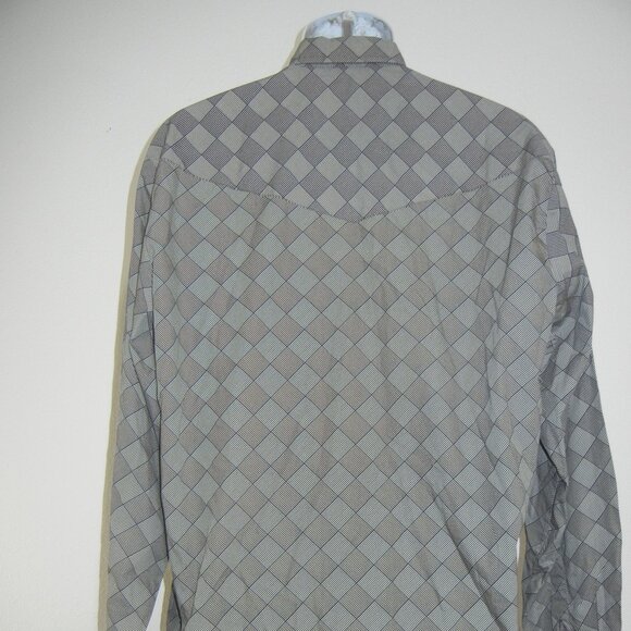 Roper Lone‎ Roo  Shirt Men's XL Aztec Western Button Down Long Sleeve - Picture 8 of 9